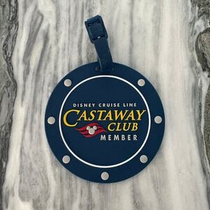 Disney Cruise‎ Line Castaway Cay Club Member Exclusive Luggage Tag Indigo Blue